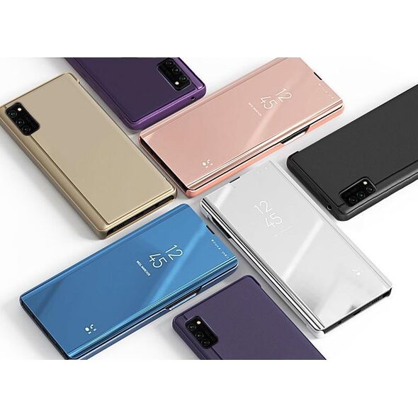 Hurtel Clear View Case futerał etui z klapką Samsung Galaxy A03s (166,5) różowy 10062416 9145576241288