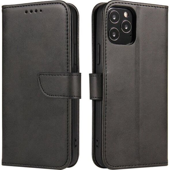 Hurtel Magnet Case elegancki futerał etui pokrowiec z klapką i funkcją podstawki Honor Magic3 Pro czarny 10062445 9145576241684