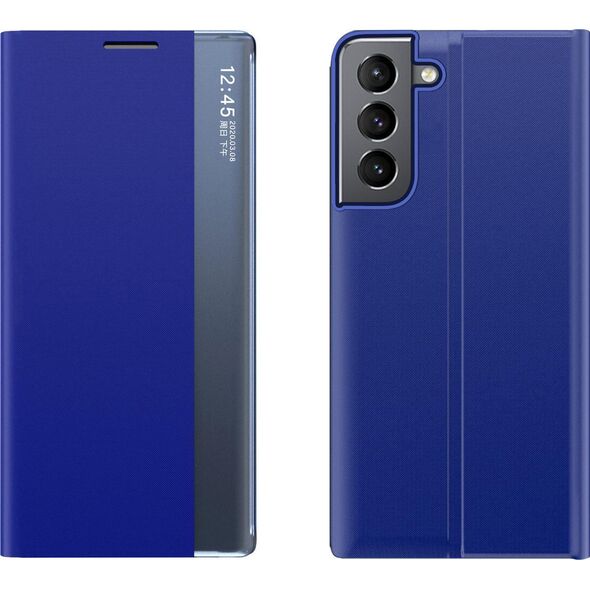Hurtel New Sleep Case pokrowiec etui z klapką z funkcją podstawki Samsung Galaxy S22+ (S22 Plus) niebieski 10062473 9145576241035