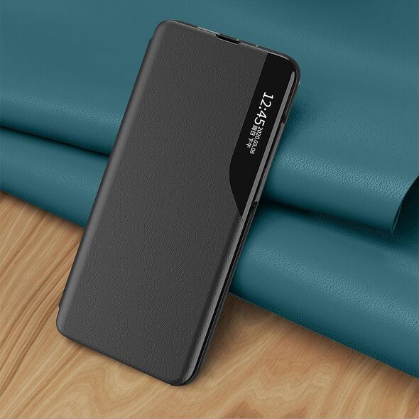 Hurtel Eco Leather View Case elegancki futerał etui z klapką i funkcją podstawki Samsung Galaxy S22+ (S22 Plus) niebieski 10062488 9145576241158