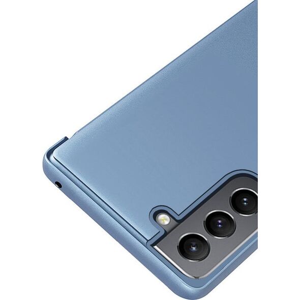Hurtel Clear View Case futerał etui z klapką Samsung Galaxy S22+ (S22 Plus) różowy 10062492 9145576240908
