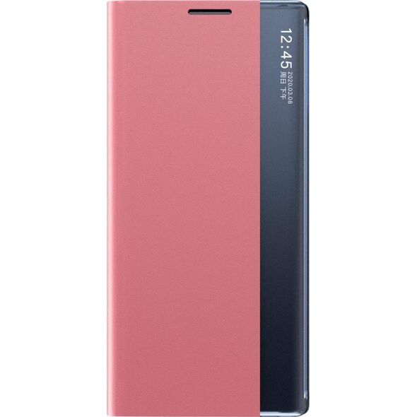 Clear View New Sleep Case pokrowiec etui z klapką z funkcją podstawki Samsung Galaxy A03s (166,5) różowy 10063227 9145576241318
