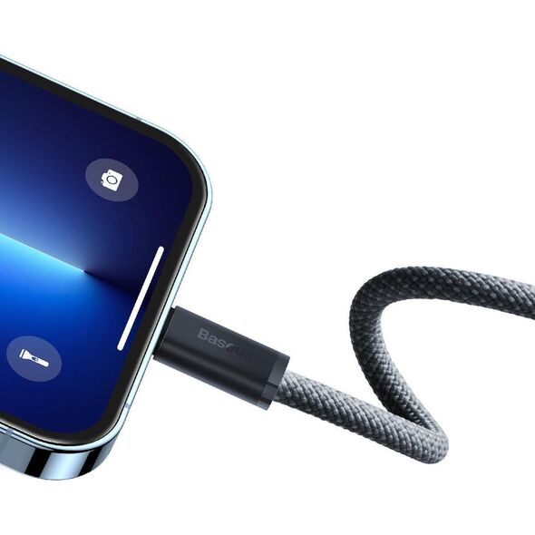 Kabel USB Baseus USB-C - Lightning 2 m Szary (CALD000116) 10065013 6932172605841