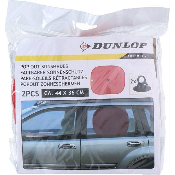 Dunlop Dunlop - Roleta / osłona przeciwsłoneczna do samochodu 2szt (Czerwony) 10073640 5907731985222