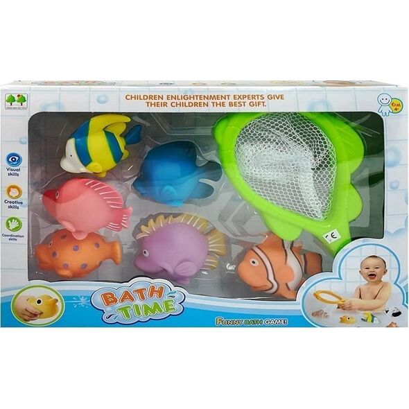 LeanToys Zestaw Gumowych Rybek do Kąpieli Strzelają Wodą 10074179 5907625587112