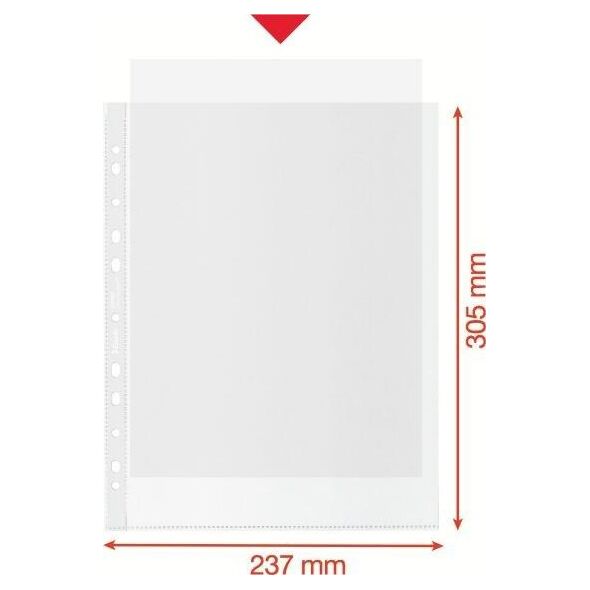 Esselte Koszulka groszkowa Recycled Premium PP 100 mic. A4 MAXI , 50 szt. Esselte 627504 10087470 4049793067735