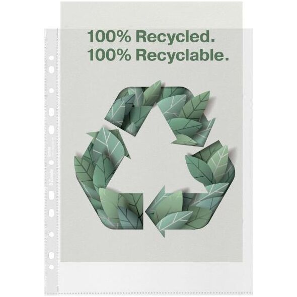 Esselte Koszulka groszkowa Recycled Premium PP 100 mic. A4 MAXI , 50 szt. Esselte 627504 10087470 4049793067735