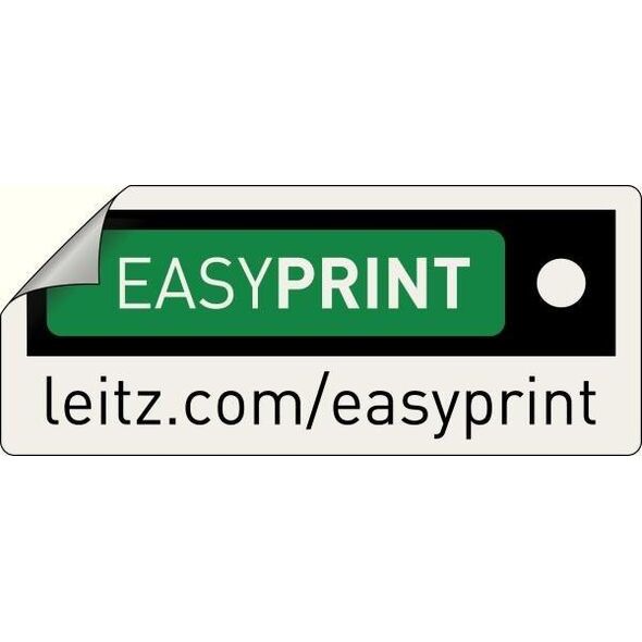 Leitz Przekładki plastikowe do nadruku tekstu na kartę, Leitz WOW, 112, biało-czarne 12160000 10087571 4002432120383