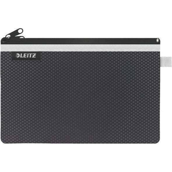 Leitz Koszulka z suwakiem z dwoma przegródkami Leitz WOW, rozmiar L, czarna 40130095 10088417 4002432122608