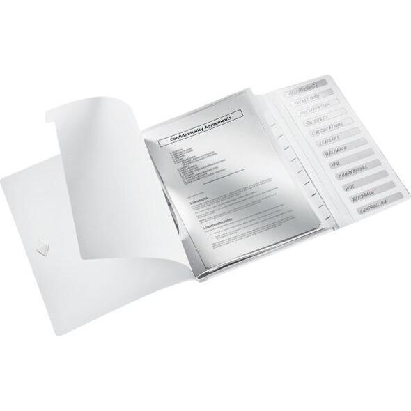 Leitz Teczka segregująca 12 przekładek PP Leitz WOW, biała 46340001 -aa 10089000 4002432121250
