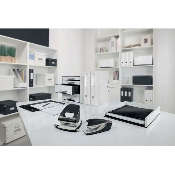 Zszywacz Leitz Dziurkacz duży metalowy Leitz, czarny, 10 lat gwarancji, 30 kartek 50081095 10089356 4002432121533