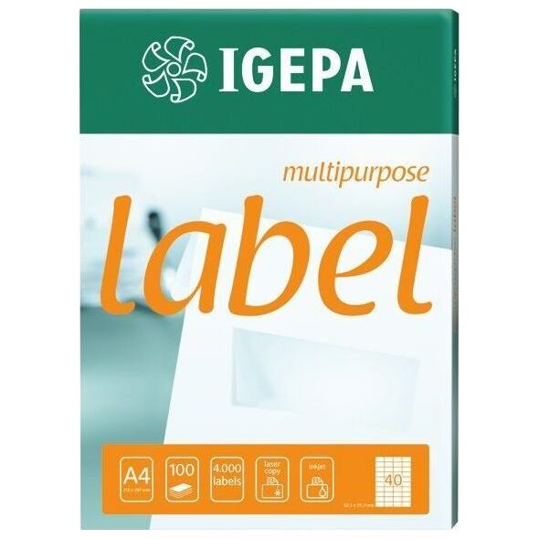 Igepa Etykieta samoprzylepna 48.5x25.4mm (100sztuk) CONTILABEL EA-485X254 10092132 4026343021751