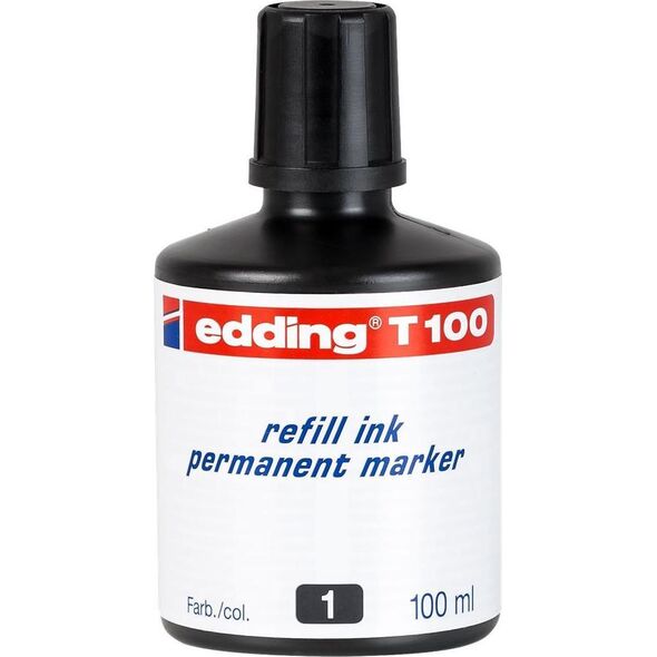 Edding Tusz do markerów pernamentnych 100ml.czarny EDDIND T100/001/C 10093201 4004764024872