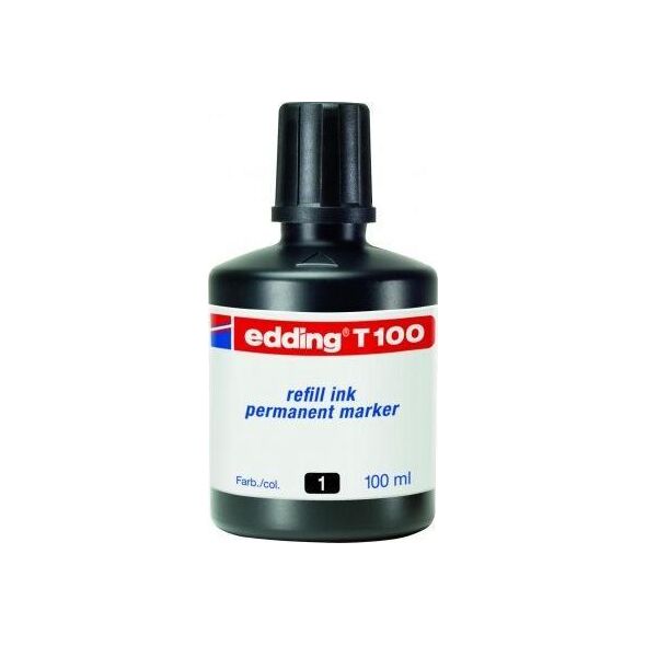 Edding Tusz do markerów pernamentnych 100ml.czarny EDDIND T100/001/C 10093201 4004764024872