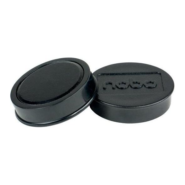 Nobo Magnesy do tablic 38 mm (1,5 kg), czarne, , 10 szt. Nobo 1915305 10093861 5028252611275