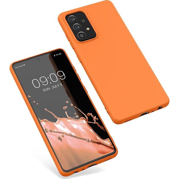 Hurtel Silicone Case elastyczne silikonowe etui pokrowiec Samsung Galaxy A22 4G różowy 10102384 9145576240533