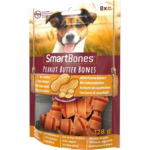 Smart Bones Smart Bones Peanut Butter mini 8 szt. 10104312 810833027200