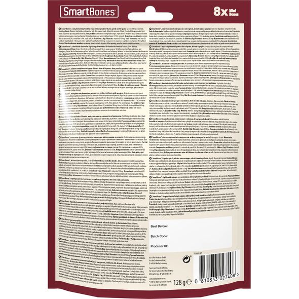 Smart Bones Smart Bones Sweet Potato mini 8 szt. 10104313 810833027408