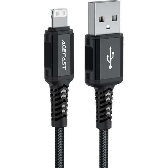 Kabel USB Acefast USB-A - Lightning 1.8 m Czarny (6974316281313) 10119013 6974316281313