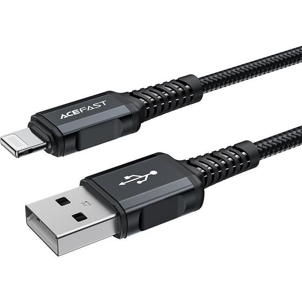 Kabel USB Acefast USB-A - Lightning 1.8 m Czarny (6974316281313) 10119013 6974316281313