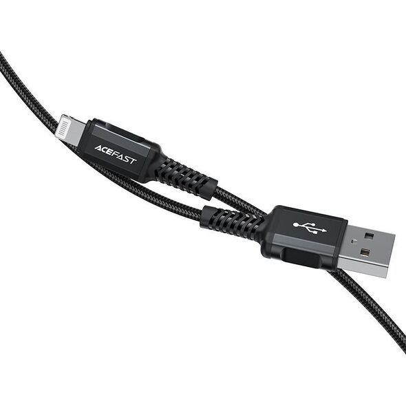 Kabel USB Acefast USB-A - Lightning 1.8 m Czarny (6974316281313) 10119013 6974316281313