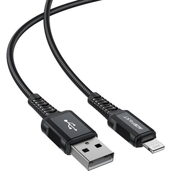 Kabel USB Acefast USB-A - Lightning 1.8 m Czarny (6974316281313) 10119013 6974316281313