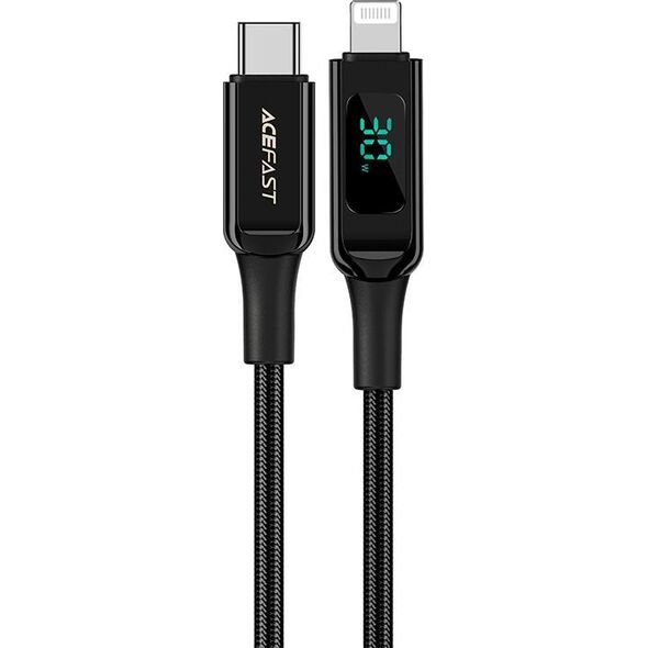 Kabel USB Acefast USB-C - Lightning 1.2 m Czarny (6974316281030) 10119016 6974316281030