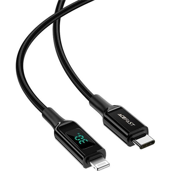 Kabel USB Acefast USB-C - Lightning 1.2 m Czarny (6974316281030) 10119016 6974316281030