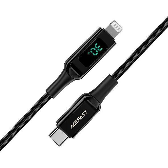 Kabel USB Acefast USB-C - Lightning 1.2 m Czarny (6974316281030) 10119016 6974316281030
