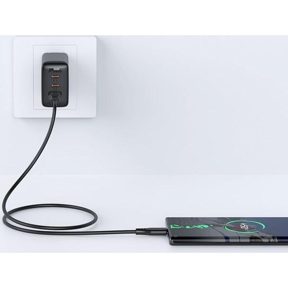 Kabel USB Acefast USB-A - USB-C 1.2 m Czarny (6974316280866) 10119020 6974316280866
