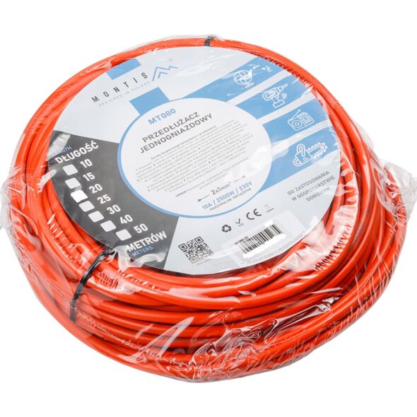 Montis Przedłużacz ogrodowy 40m 2x1mm MT080-40 Montis 10162917 5901811405259