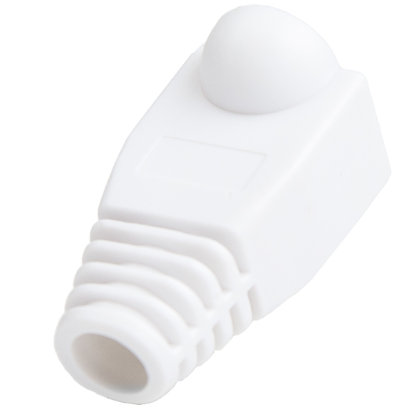 Unitek Osłona wtyku RJ45, 6 mm, 100 szt. biała 10163837 4894160047809