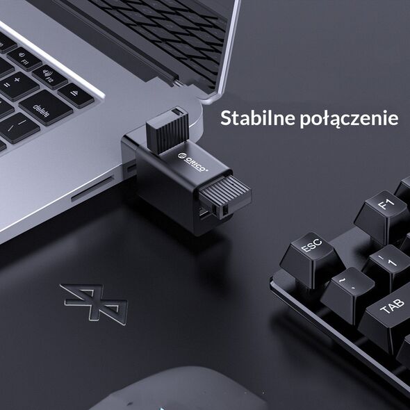 HUB USB Orico Mini hub 3x USB-A 2.0 (MINI-U32L-BK-BP) 10166008 6954301192299