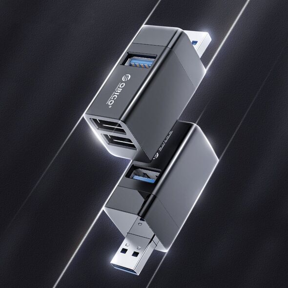 HUB USB Orico Mini hub 3x USB-A 2.0 (MINI-U32L-BK-BP) 10166008 6954301192299