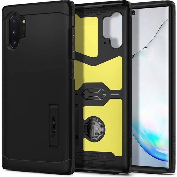 Spigen Etui Pancerne Spigen Tough Armor SAMSUNG GALAXY NOTE 10+ PLUS czarne 10169250 5903396124334