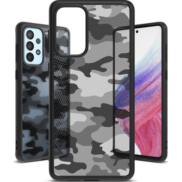 Ringke Ringke Fusion Matte etui pokrowiec z żelową ramką Samsung Galaxy A73 czarny 10169317 8809848205378