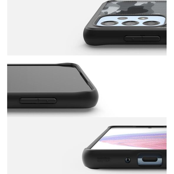 Ringke Ringke Fusion Matte etui pokrowiec z żelową ramką Samsung Galaxy A73 czarny 10169317 8809848205378