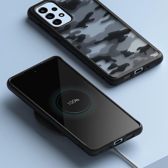 Ringke Ringke Fusion Matte etui pokrowiec z żelową ramką Samsung Galaxy A73 czarny 10169317 8809848205378