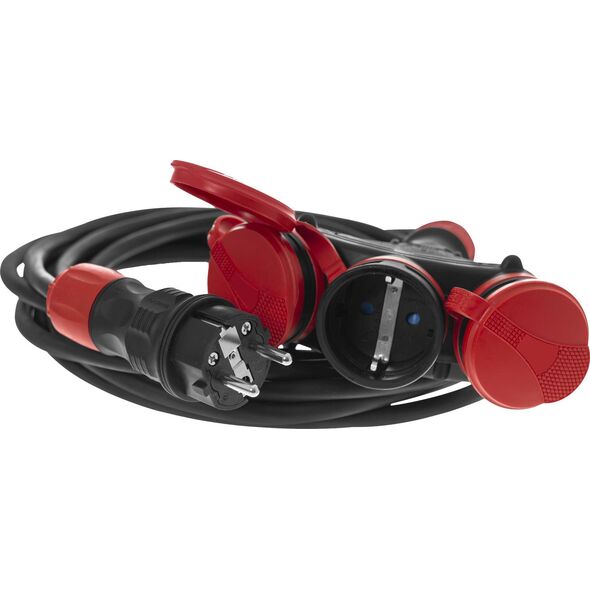 AWTools AWTOOLS PRZEDŁUŻACZ EXTREME 25m 3x2,5mm 3 GNIAZDA IP54 16A/4000W 10169688 5903678610135