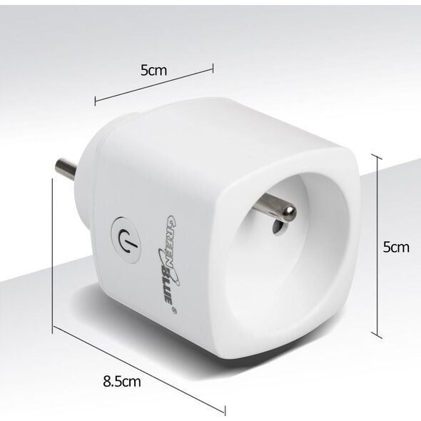 GreenBlue GreenBlue Zdalnie sterowane gniazdko WiFi GB720E 10177777 5902211124276
