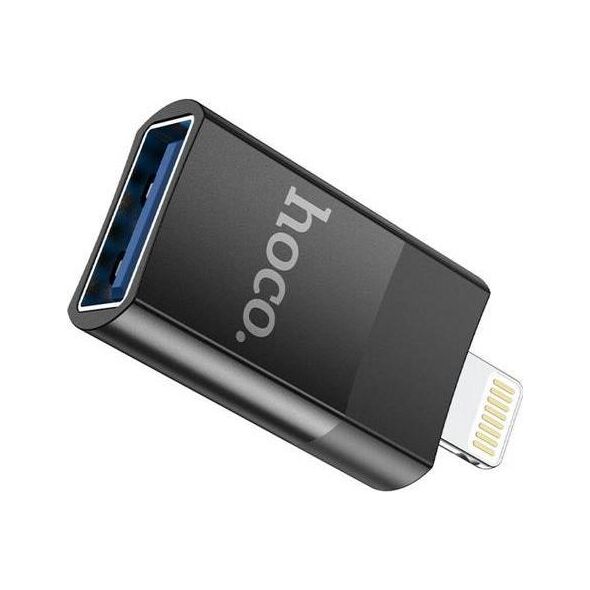 Adapter USB Hoco UA17 Lightning - USB Czarny  (6931474761989 [17891835]) 10179018 6931474761989