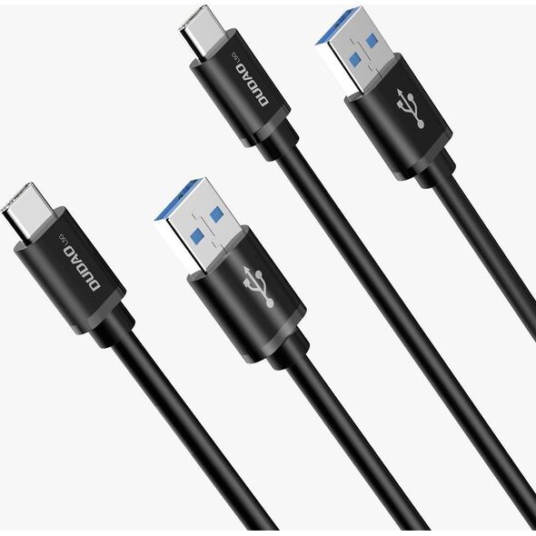 Kabel USB Dudao USB-A - USB-C 1 m Czarny (6973687242273) 10179462 6973687242275
