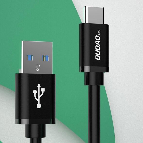 Kabel USB Dudao USB-A - USB-C 1 m Czarny (6973687242273) 10179462 6973687242275