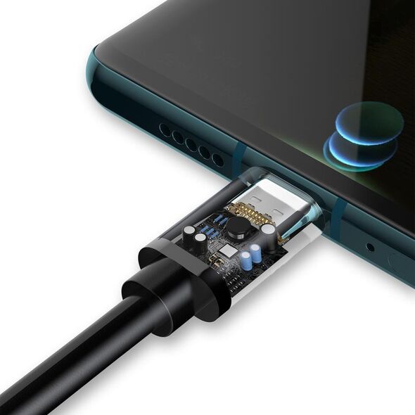 Kabel USB Dudao USB-A - USB-C 1 m Czarny (6973687242273) 10179462 6973687242275