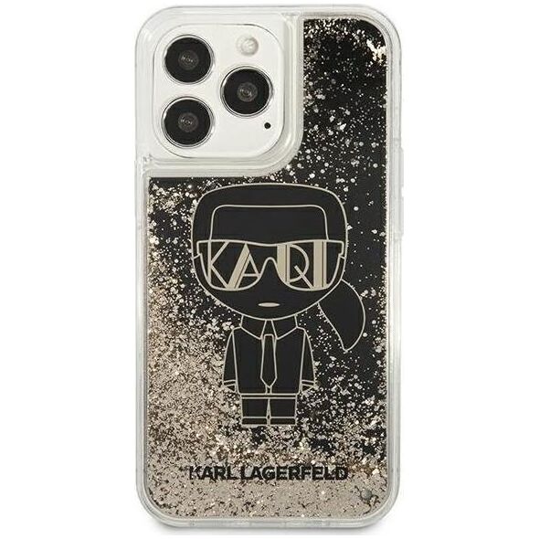 Karl Lagerfeld Karl Lagerfeld KLHCP13LLGGKBK iPhone 13 Pro/ 13 6,1"czarny/black hardcase Liquid Glitter Gatsby 10224206 3666339049829