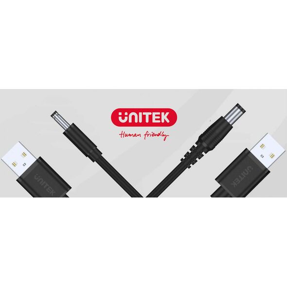 Kabel USB Unitek USB-A - DC 3.5 mm 1 m Czarny (Y-C495BK) 10331282 4894160018502