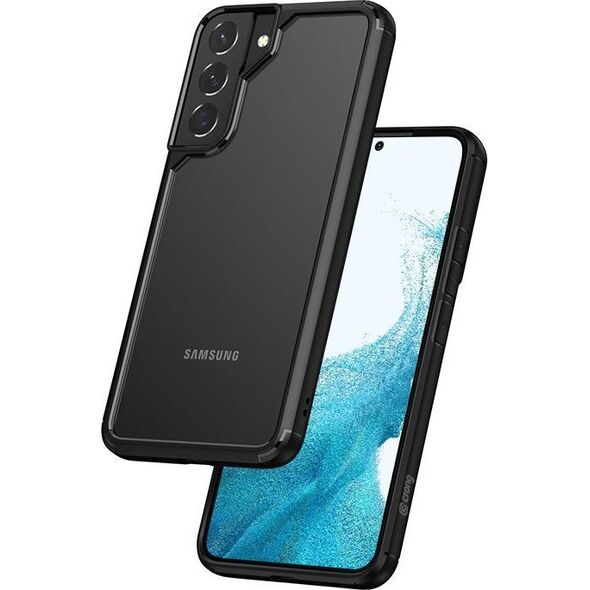 Crong Crong Hybrid Clear Cover - Etui Samsung Galaxy S22+ (czarny) 10351770 5904310701518