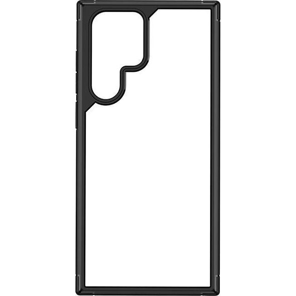 Crong Crong Hybrid Clear Cover - Etui Samsung Galaxy S22 Ultra (czarny) 10351771 5904310701525