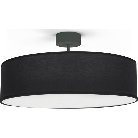 Lampa sufitowa Nowodvorski Abażurowy plafon minimalistyczny Violet 7961 okrągły czarny hol 10360348 5903139796194