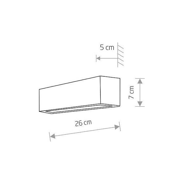 Kinkiet Nowodvorski Czarna lampa nad lustro STRAIGHT WALL 7601 kinkiet ścienna belka 10360768 5903139760195